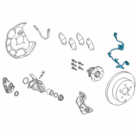 OEM Lexus NX200t Sensor, Speed W/SUSPENSION Diagram - 89545-78010