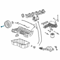 OEM 2017 Ford Transit-350 Crankshaft Pulley Bolt Diagram - BK2Z-6A345-A