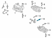 OEM 2020 Lincoln Corsair Bracket Stud Diagram - -W719151-S439