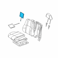 OEM 2013 Dodge Durango Pad-Seat Back Diagram - 68058431AD