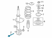 OEM Nissan Bolt Diagram - 40056-1HA0B