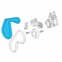 OEM 2014 Scion iQ Serpentine Belt Diagram - 90916-02682