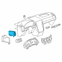 OEM 2005 Pontiac Montana Module Diagram - 19119308