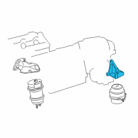 OEM Lexus IS300 Bracket, Engine MOUN Diagram - 12321-31270