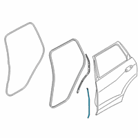 OEM 2021 BMW X5 Weatherstripping, B-Pillar Diagram - 51-76-7-428-706