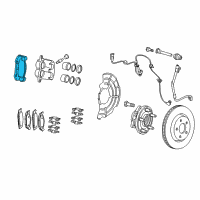 OEM 2018 Dodge Durango Adapter-Disc Brake CALIPER Diagram - 68138844AA