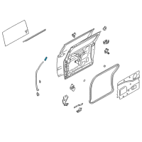 OEM 2009 Nissan Quest Male Assy-Dovetail Upper Diagram - 82470-5Z001