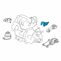 OEM 2016 Honda Fit Bracket, Torque Rod Diagram - 50690-T5A-911