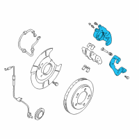 OEM 2000 Chevrolet Tracker Caliper, Front Disc Brake, L (On Esn) Diagram - 91177048