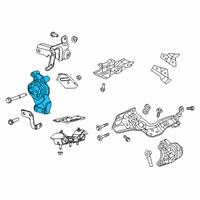 OEM 2019 Ram 1500 INSULATOR-Engine Mount Diagram - 68248782AC