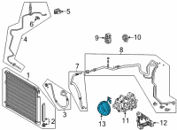 OEM Lexus RC200t Clutch Assembly, Magnet Diagram - 88410-0N010