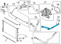 OEM 2022 Hyundai Santa Fe Pipe & O-Ring Assembly-Water Inlet Diagram - 25460-2S500
