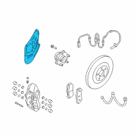 OEM 2014 Nissan GT-R Plate-BAFFLE Diagram - 41151-JF00A