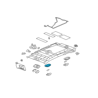 OEM 2006 Pontiac Torrent Housing-Dome Lamp *Gray L Diagram - 15210446
