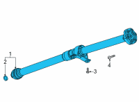 OEM 2020 Cadillac CT4 Drive Shaft Diagram - 84859329