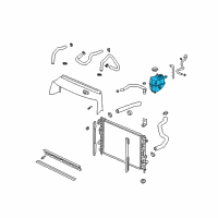 OEM 2003 Saturn Vue Tank Asm, Radiator Surge Diagram - 10381902