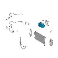 OEM 2011 Hyundai Sonata Compressor Assembly Diagram - 97701-4R000