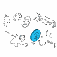 OEM 2021 Nissan Armada Rotor Brake Diagram - 43206-1LB0A