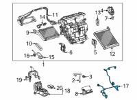 OEM 2011 Lexus HS250h Harness, Air Conditioner Diagram - 82212-0R010