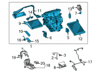 OEM Toyota Mirai Evaporator Assembly Diagram - 87050-62020