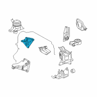 OEM 2013 Scion xD Side Mount Bracket Diagram - 12315-37040