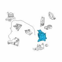 OEM 2008 Scion xD Side Mount Diagram - 12372-37100