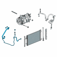 OEM Cadillac XT4 Liquid Line Diagram - 84494395