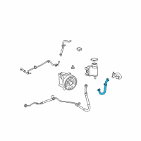 OEM Ford Fusion Reservoir Hose Diagram - 6E5Z-3R807-AA