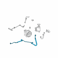 OEM 2009 Ford Fusion Pressure Hose Diagram - 6E5Z-3A719-A