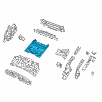 OEM 2015 Jeep Cherokee Pan-Rear Floor Diagram - 68223635AA