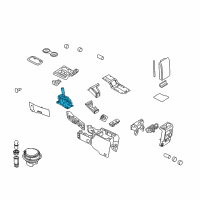 OEM Mercury Gear Shift Assembly Diagram - 7L2Z-7210-CB