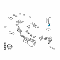 OEM Ford Lid Assembly Hinge Diagram - 6L2Z-7806050-AA