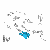 OEM 2010 Ford Explorer Console Body Diagram - 8L2Z-78045A36-GB