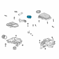 OEM 2001 Honda Civic Tube, Air Inlet Connecting Diagram - 17244-PLC-000