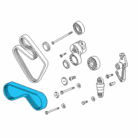 OEM 1995 BMW 525i Ribbed V-Belt Diagram - 11-28-1-437-449