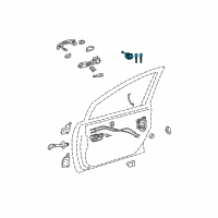 OEM 2009 Toyota Prius Cylinder & Keys Diagram - 69005-47080