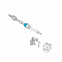 OEM 2018 Nissan Kicks Repair Kit - Dust Boot, Inner Diagram - C9741-ED50J