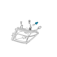 OEM 2020 Nissan Frontier Headlamp Socket Assembly Diagram - 26243-9B91A