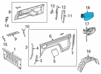 OEM 2020 Jeep Gladiator Fuel Fill Diagram - 68442508AA