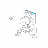 OEM 2007 Chrysler Aspen Anti-Lock Brake System Module Diagram - 5183488AC