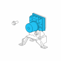 OEM 2008 Chrysler Aspen Anti-Lock Brake Control Unit Diagram - 68025873AB