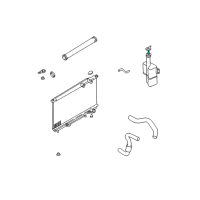 OEM Hyundai XG350 Hose-Reservoir Inner Diagram - 25443-38000