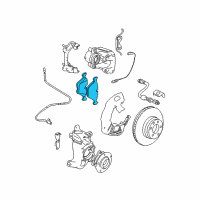 OEM 2000 BMW 740iL Front (Disc Brake) Pad Kit Diagram - 34-11-6-761-252