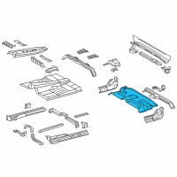 OEM Toyota Tundra Rear Floor Pan Diagram - 58311-0C100