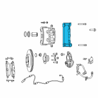 OEM 2020 Chrysler 300 Adapter-Disc Brake CALIPER Diagram - 68147953AA