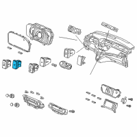 OEM 2013 Acura RDX Switch Assembly, Power Tailgate Diagram - 35370-TX4-003