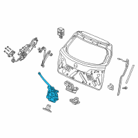 OEM 2012 Acura ZDX Lock&Closer Tail Gate Diagram - 74800-SZN-A01