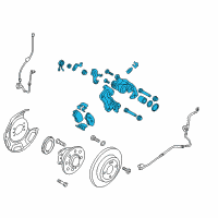 OEM 2013 Hyundai Accent Disc Brake Assembly-Rear, RH Diagram - 58400-1R300