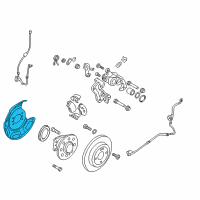 OEM 2017 Kia Rio Splash Shield, Right Diagram - 583901R100