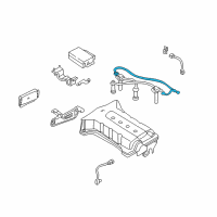 OEM 2001 Kia Spectra Ignition Coil Wiring Assembly Diagram - 273102Y052